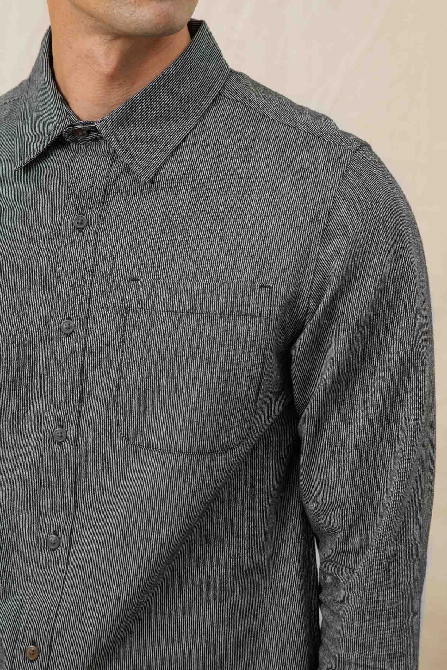 Jude Shirt / Onyx Stripe