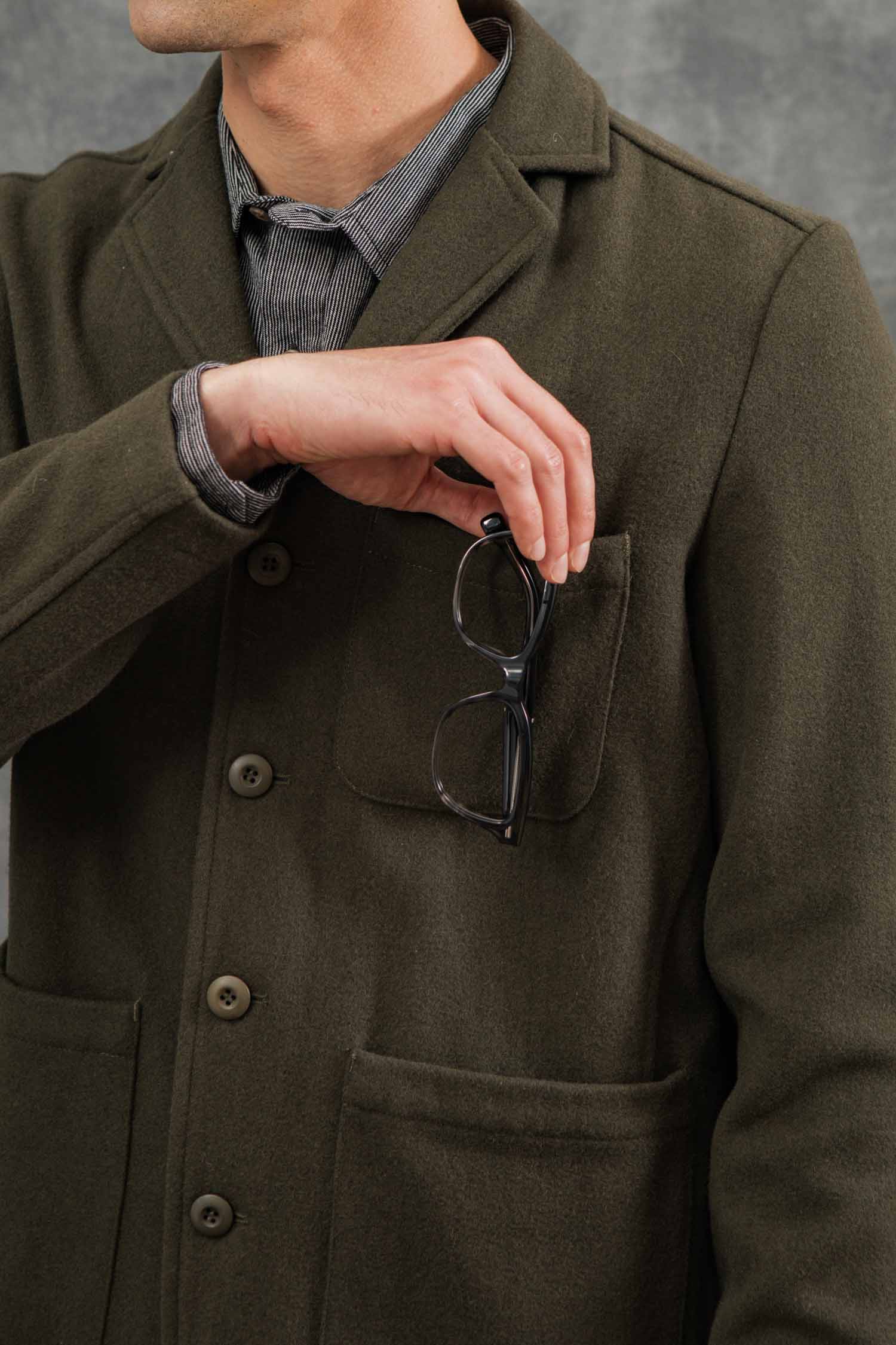 Nate Chore Blazer / Basque Green Wool