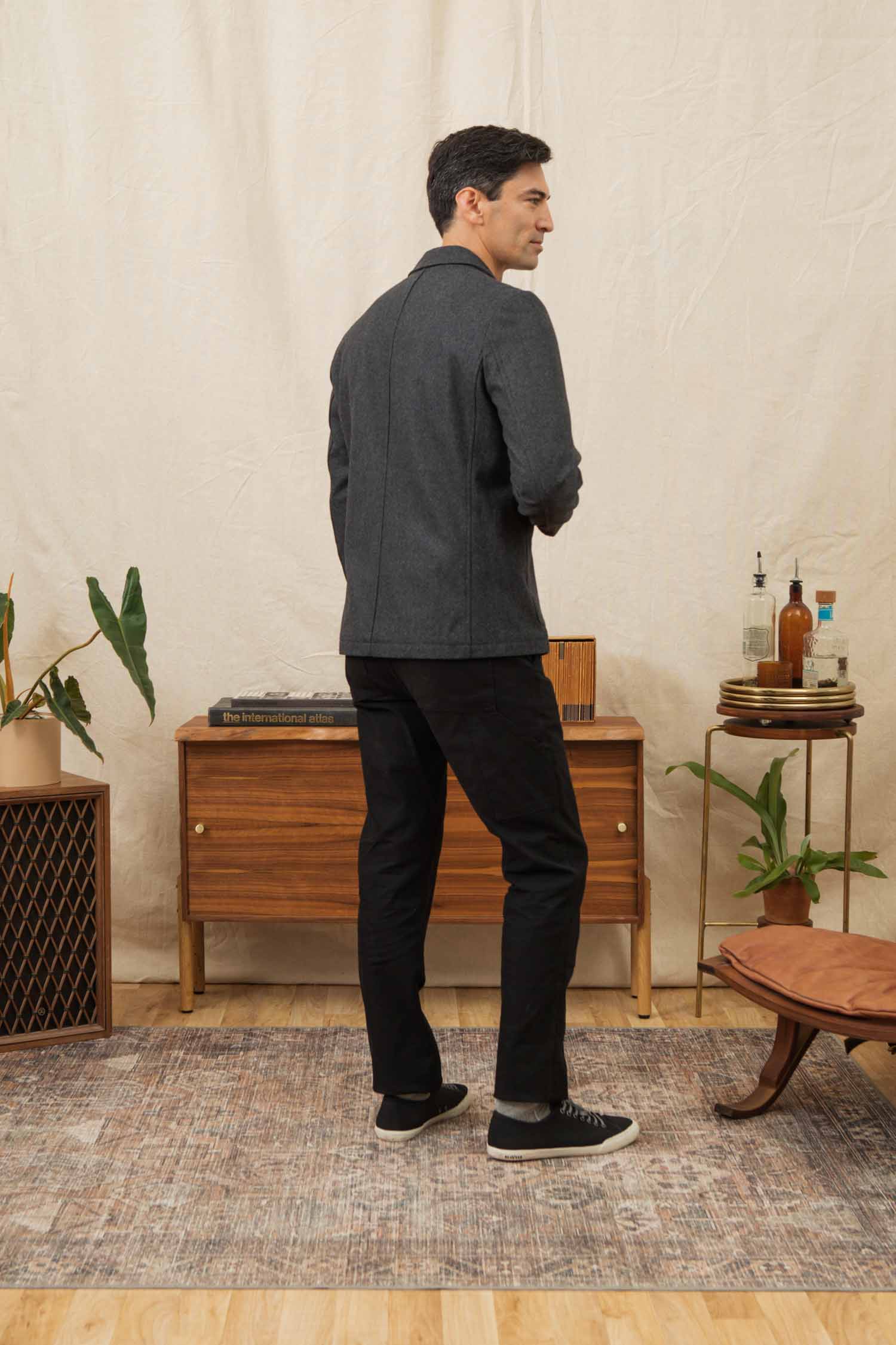 Nate Chore Blazer / Onyx Wool