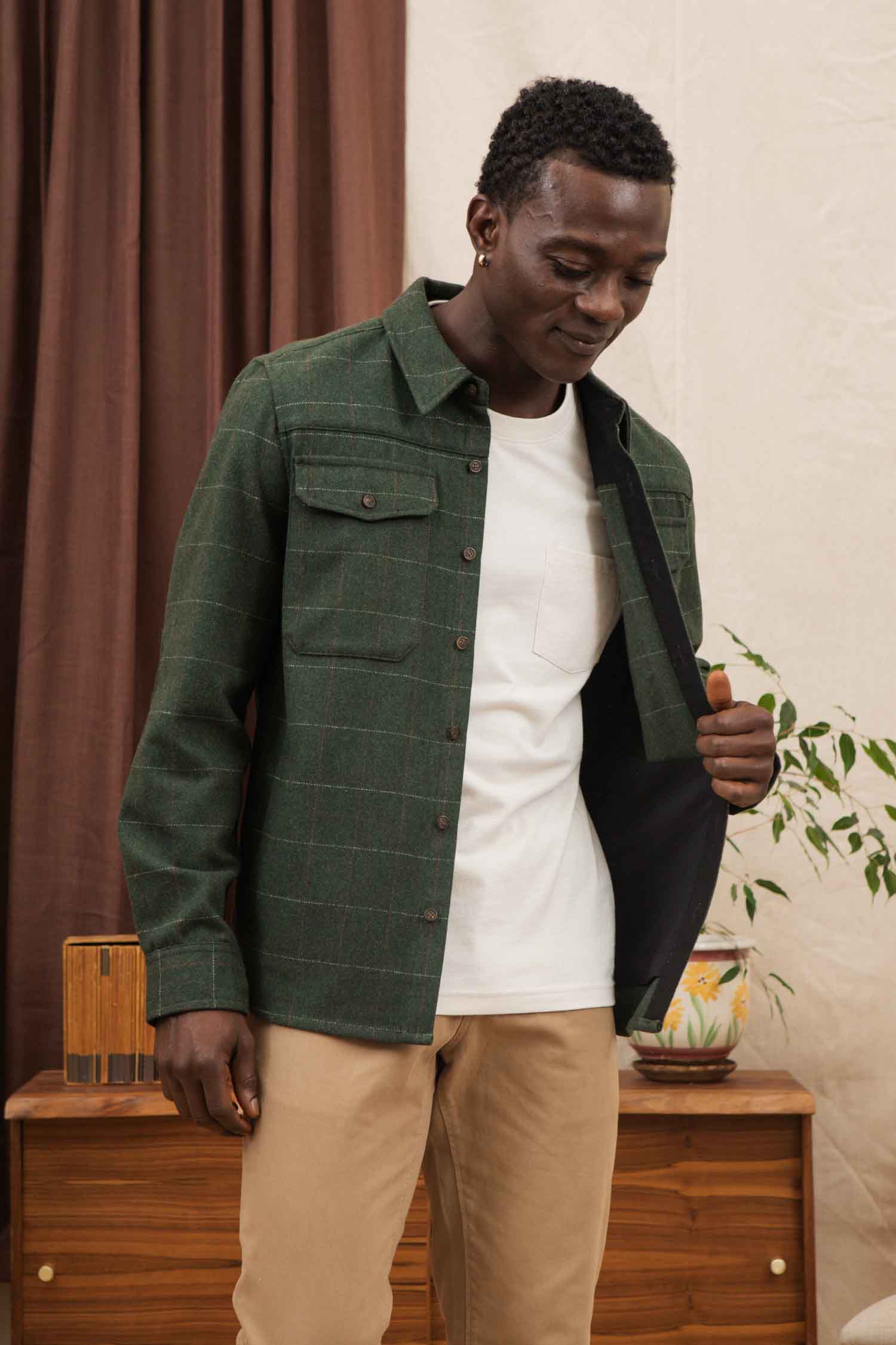 Fielding Shirt Jacket / Cypress Windowpane