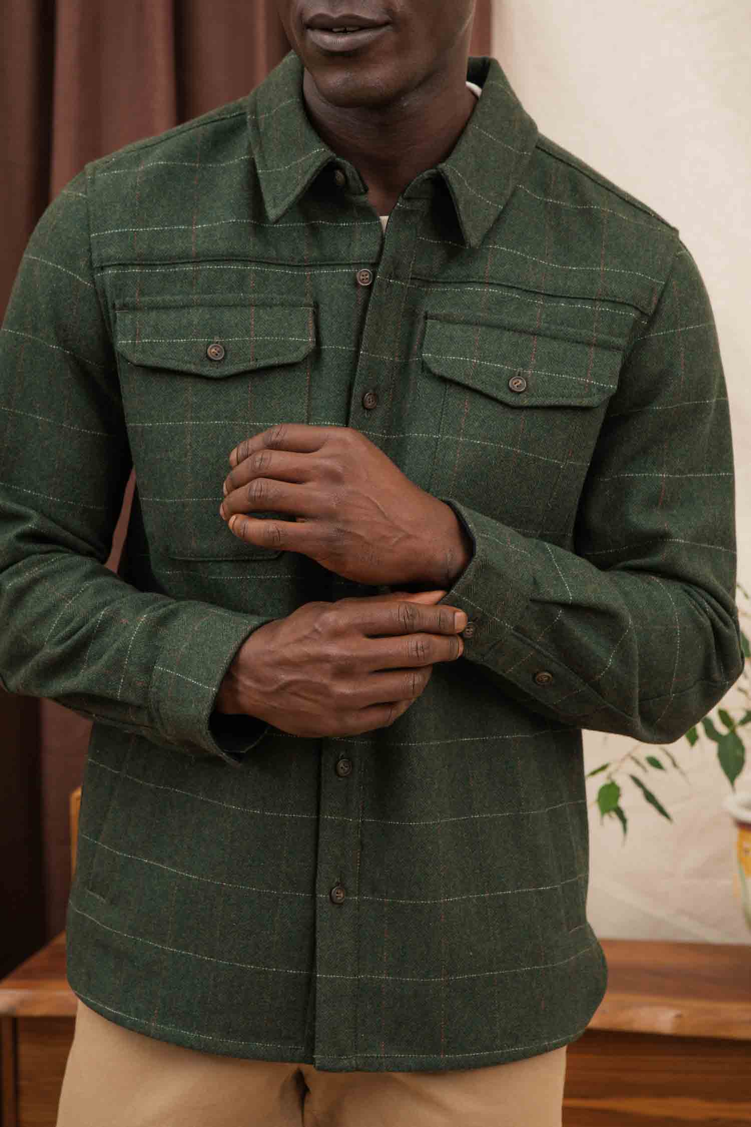 Fielding Shirt Jacket / Cypress Windowpane