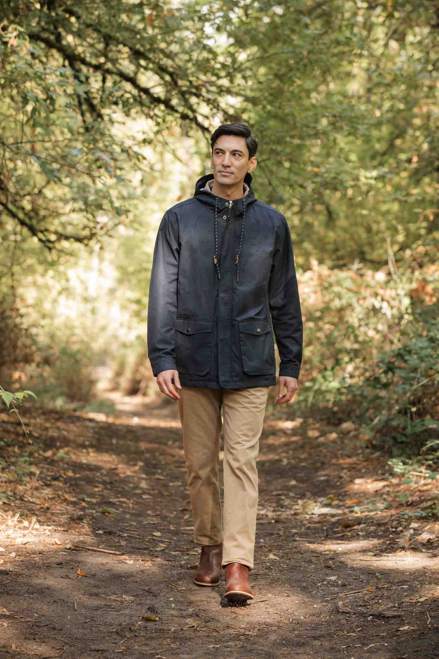 Marshall Jacket / Navy Waxed Canvas