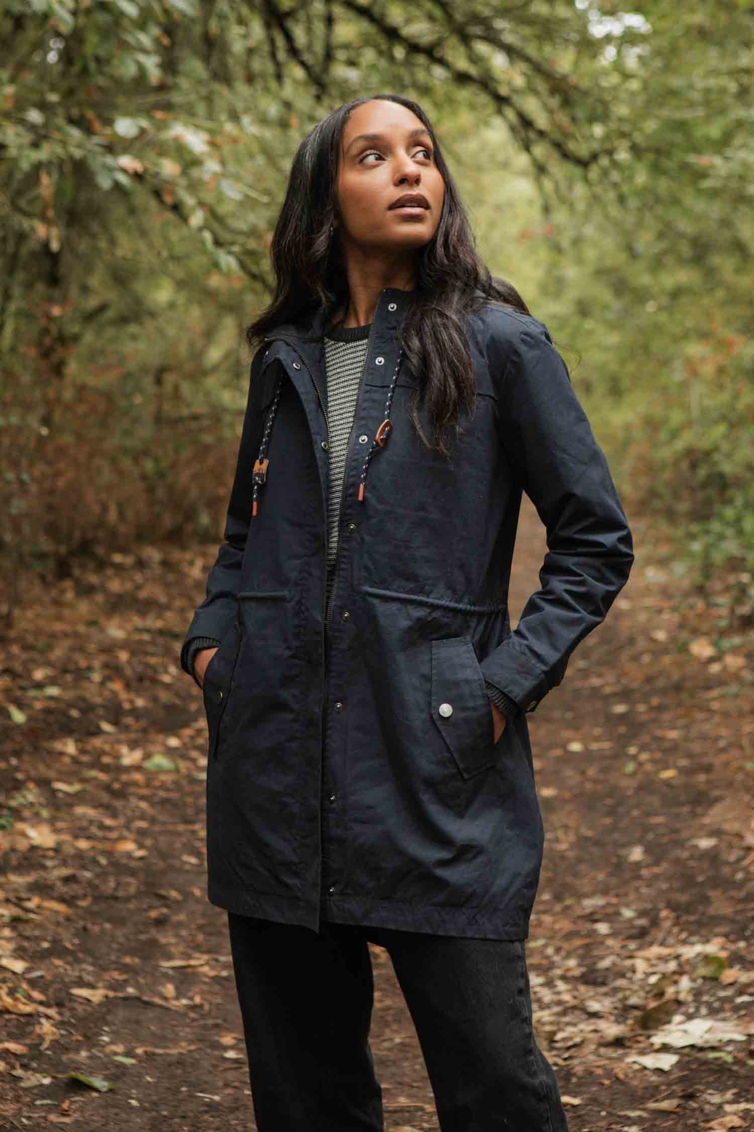 Briar Jacket / Navy Waxed Canvas