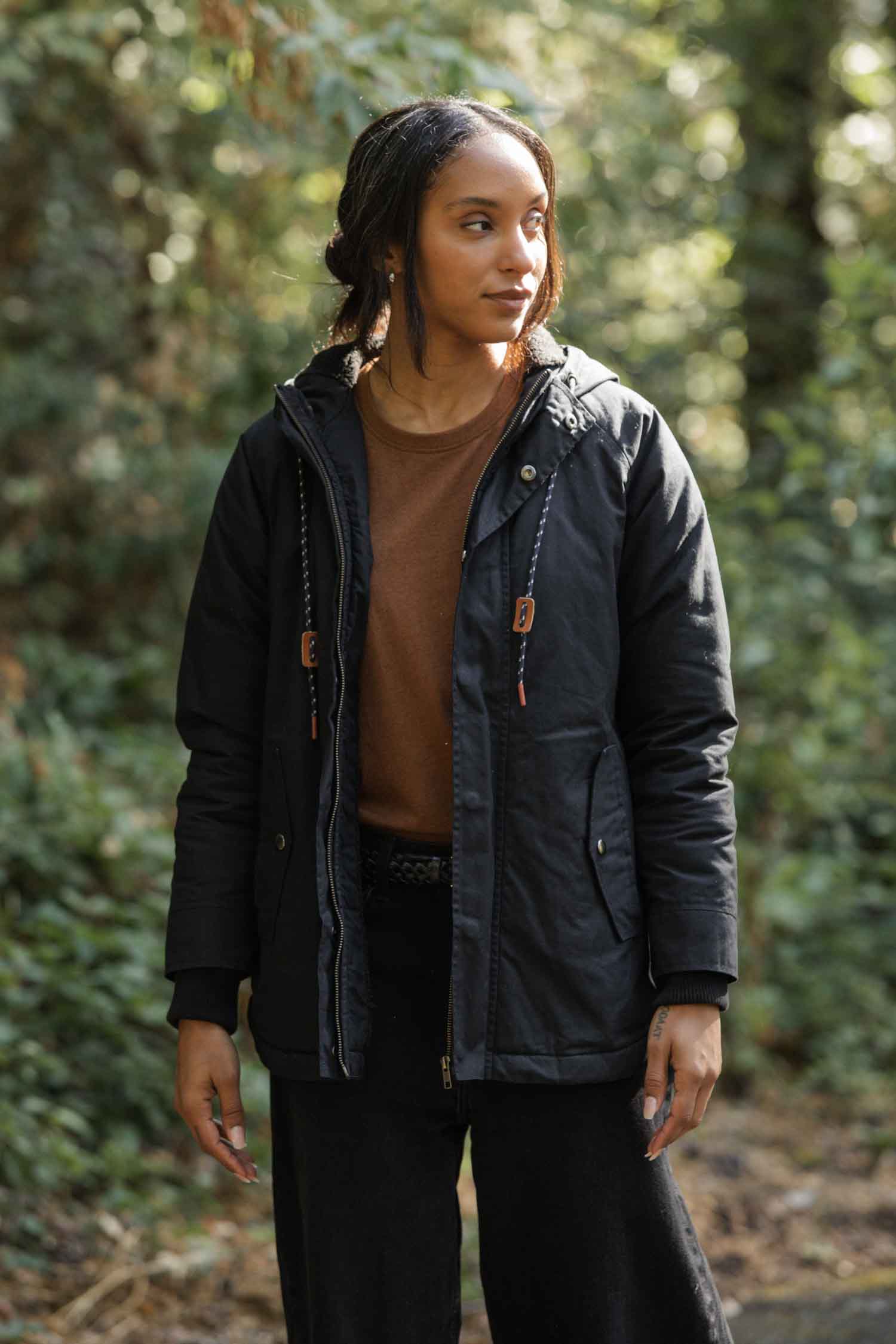 Sequoia Parka / Black Waxed Canvas