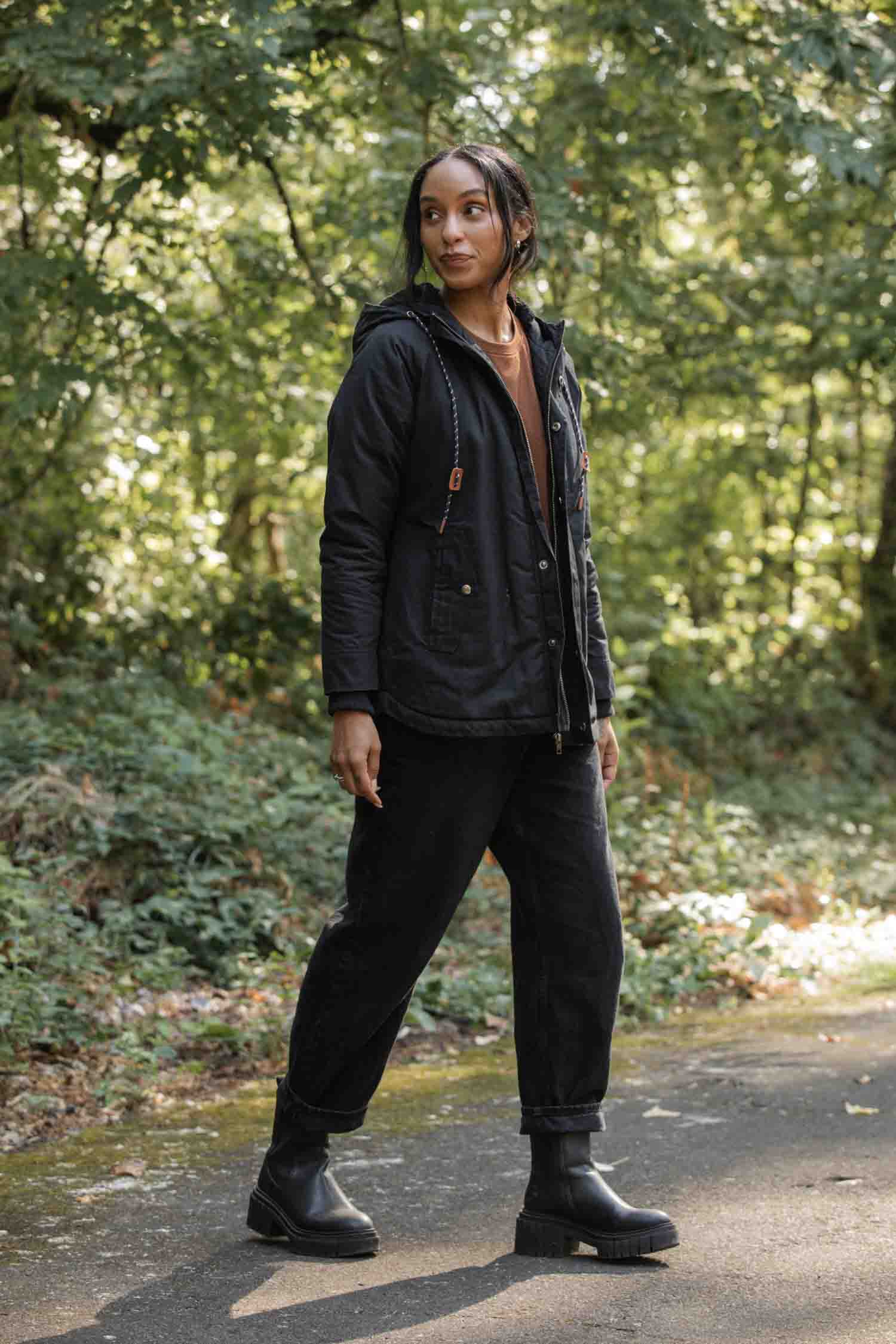 Sequoia Parka / Black Waxed Canvas