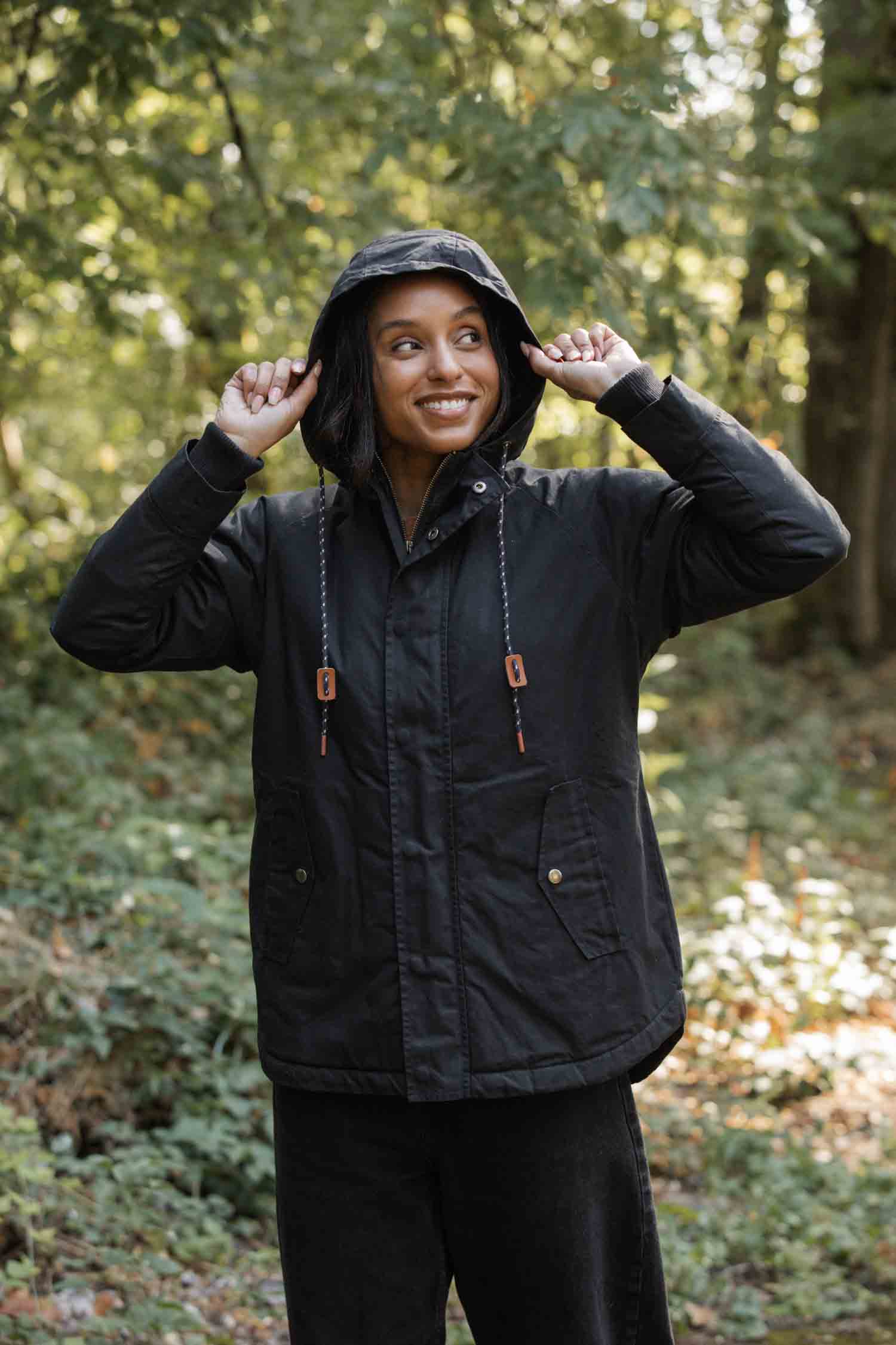 Sequoia Parka / Black Waxed Canvas