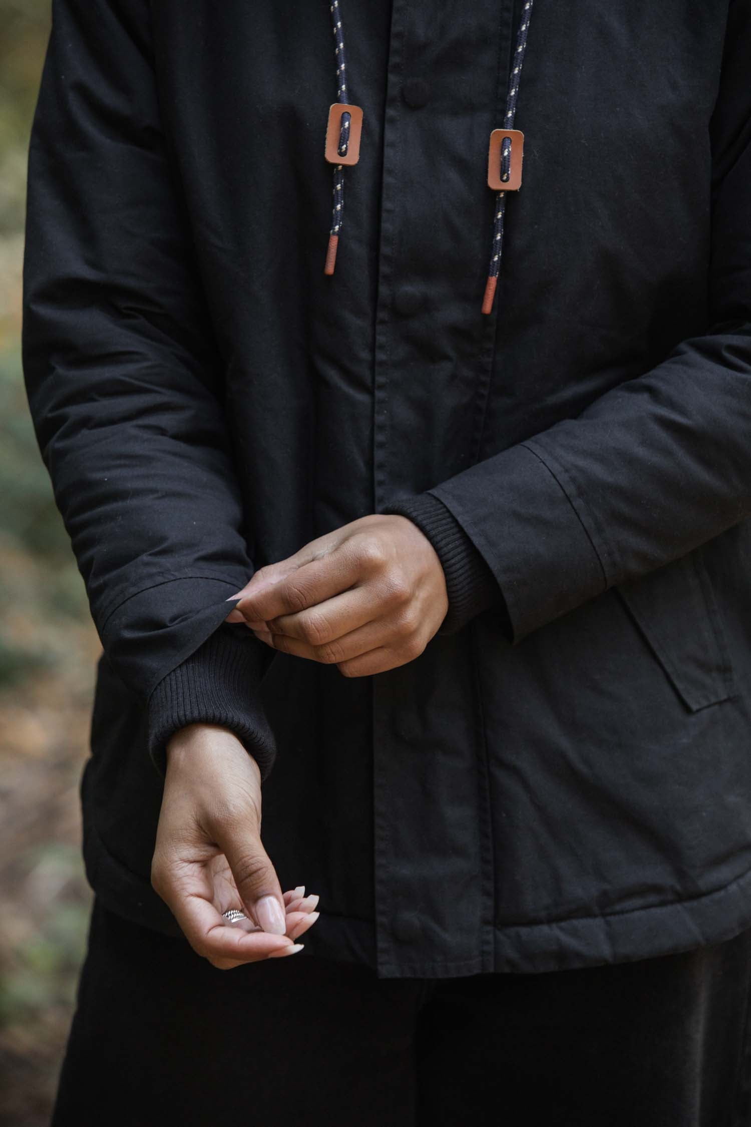 Sequoia Parka / Black Waxed Canvas