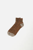 Rototo Melange Ankle Sock / Dark Olive