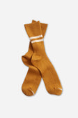 RoToTo Hemp Organic Cotton Stripe Socks / Sunset Gold