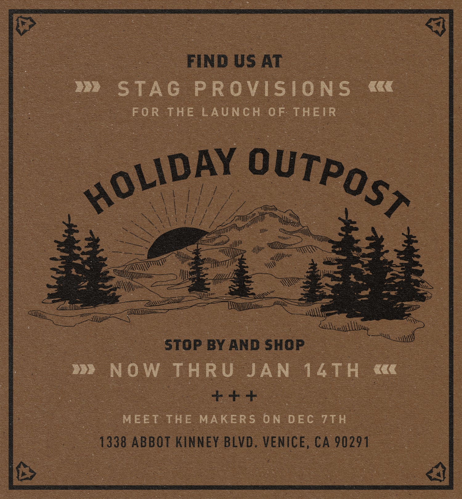 Holiday Outpost at STAG Venice