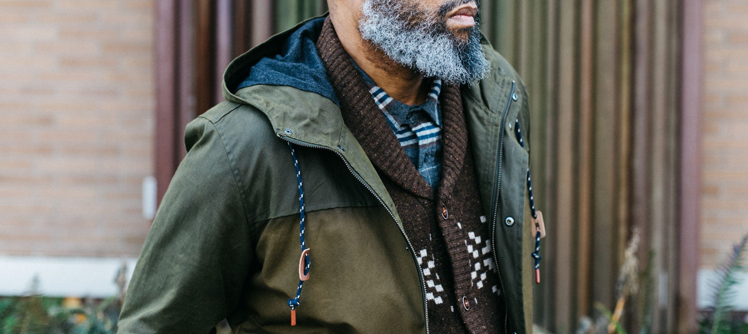 Bridge & Burn men's waxed canvas