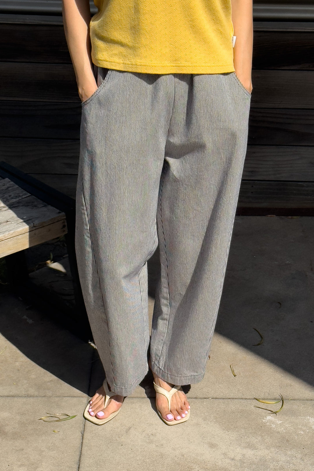 le bon shoppe arc pants tobacco An elasticated Women's Le Bon Shoppe Cotton