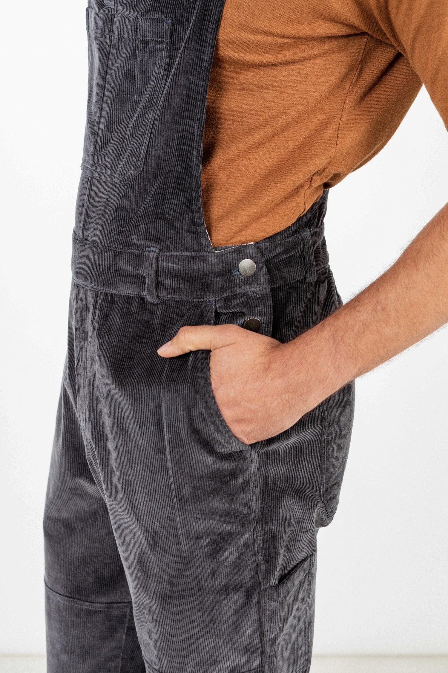 Miller Overall / Charcoal Corduroy