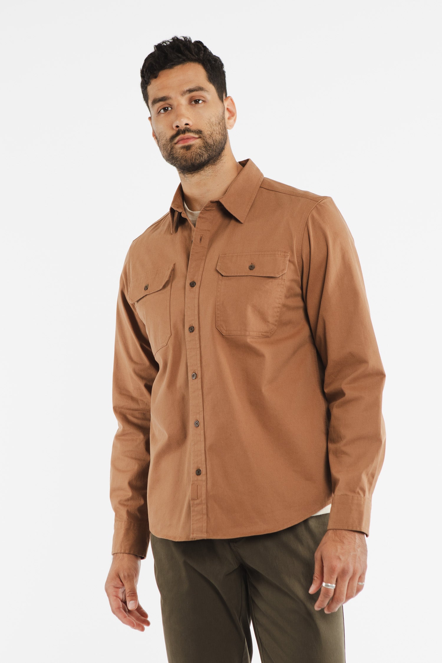 Eugene Utility Shirt / Brown