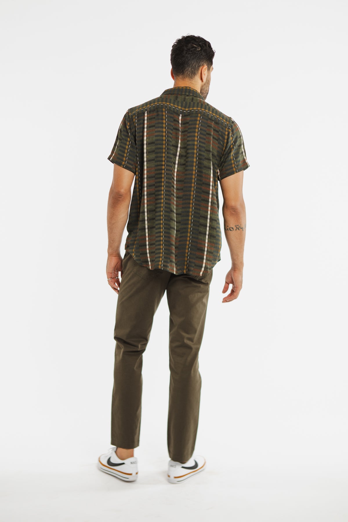 Marten Shirt / Olive Stripe
