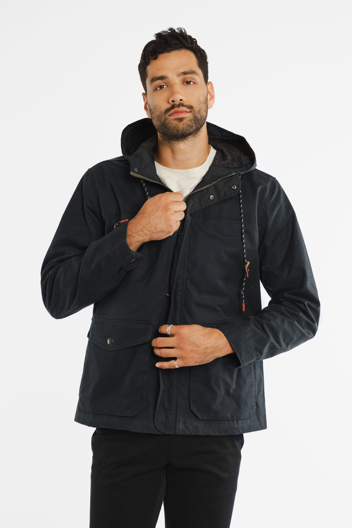 Marshall Jacket / Navy Waxed Canvas (old)
