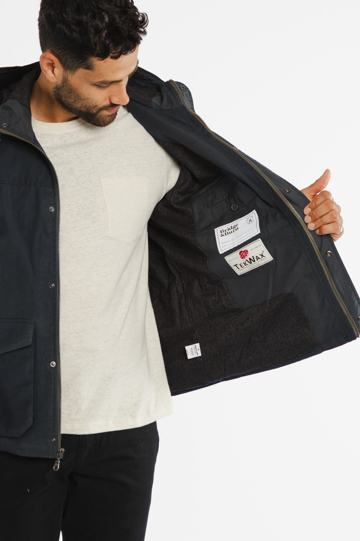 Marshall Jacket / Navy Waxed Canvas (old)