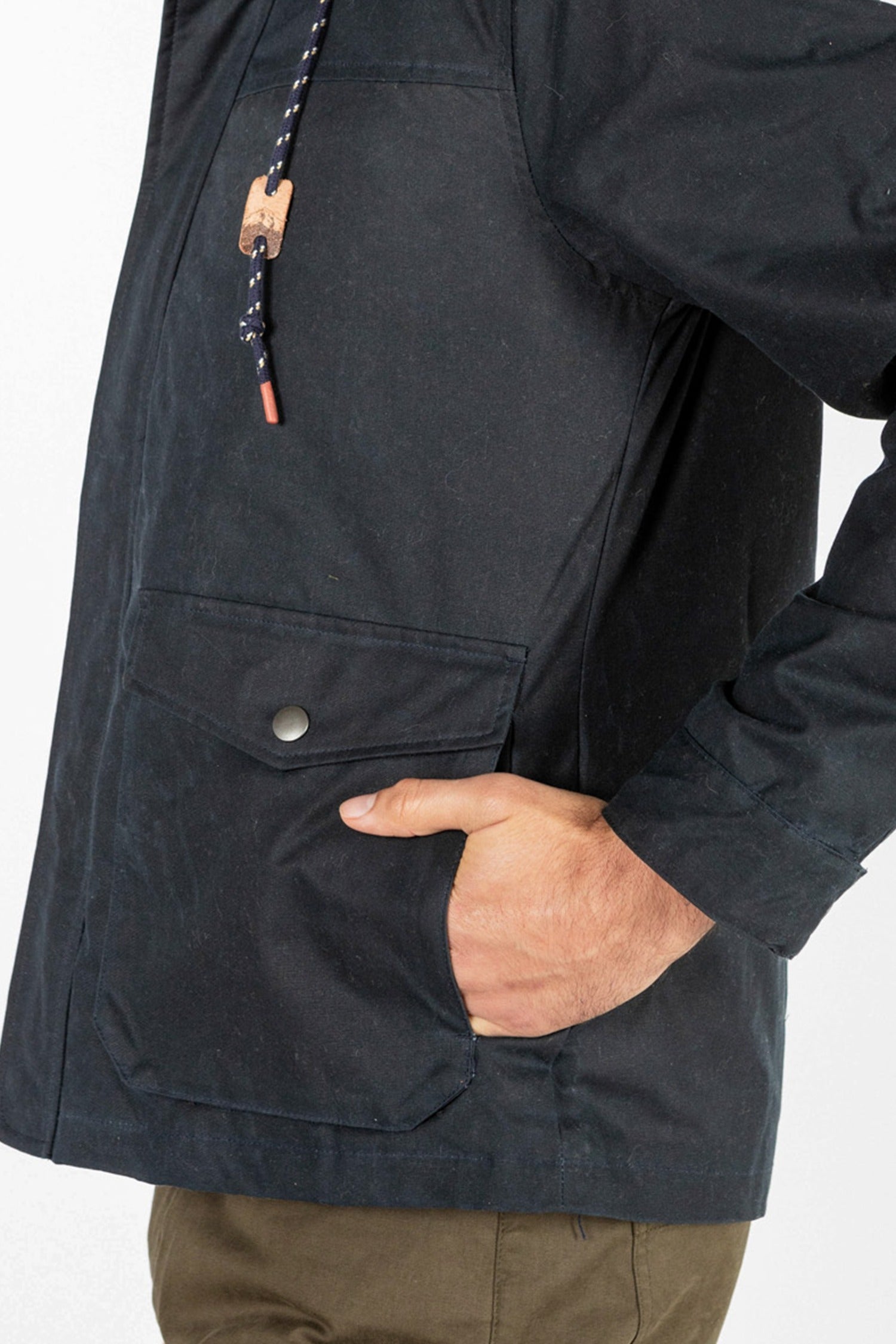Marshall Jacket / Navy Waxed Canvas (old)