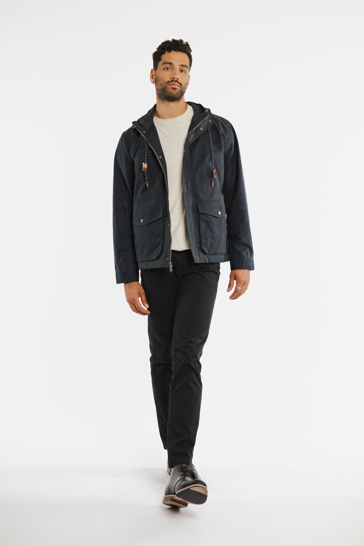 Marshall Jacket / Navy Waxed Canvas (old)