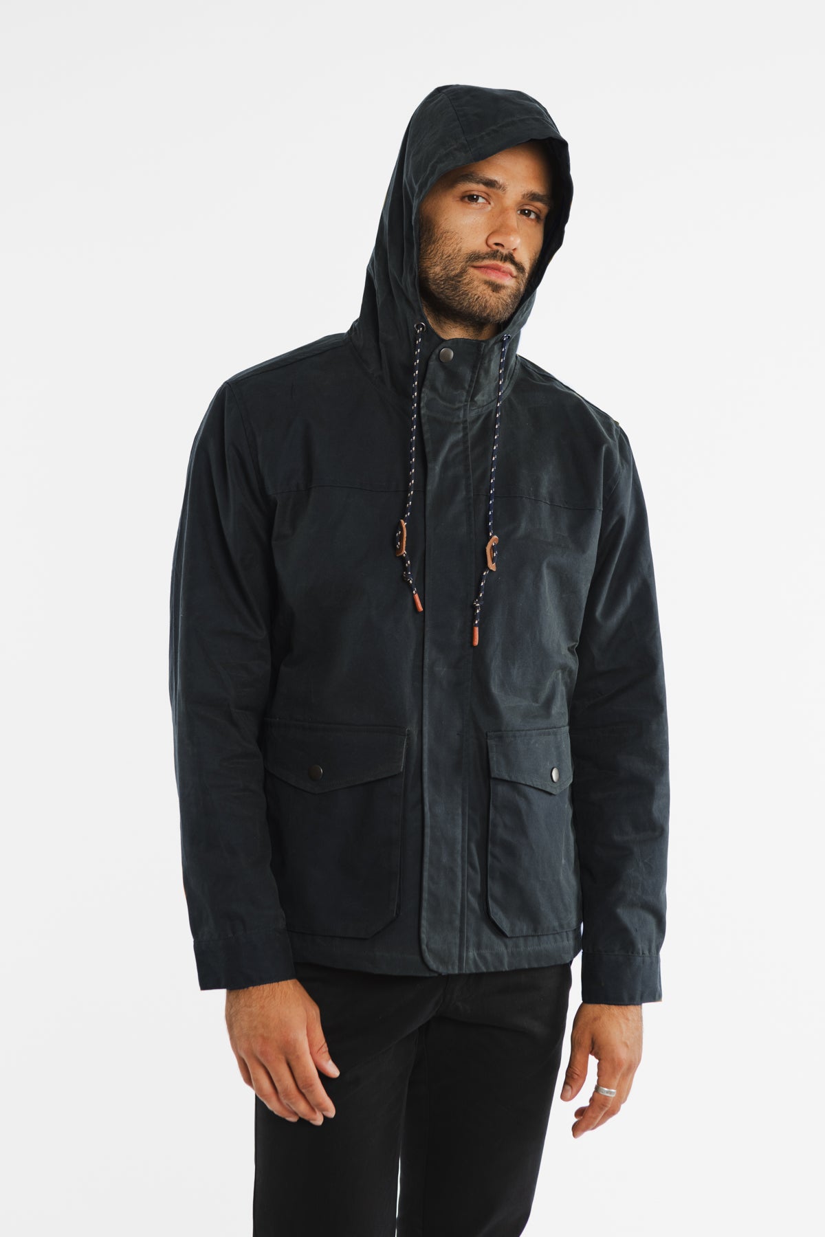 Marshall Jacket / Navy Waxed Canvas (old)