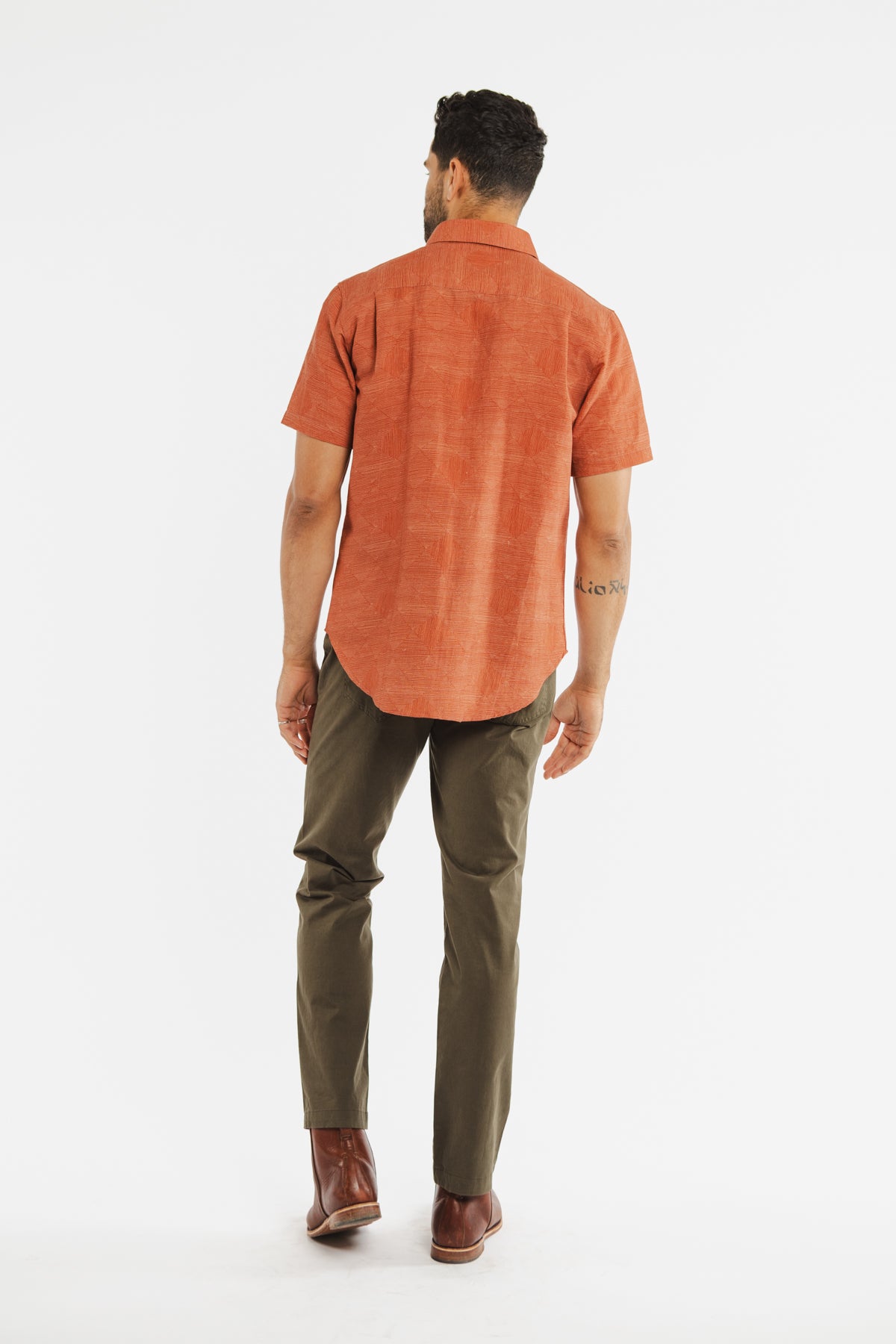 Harbor Slim Shirt / Rust Line