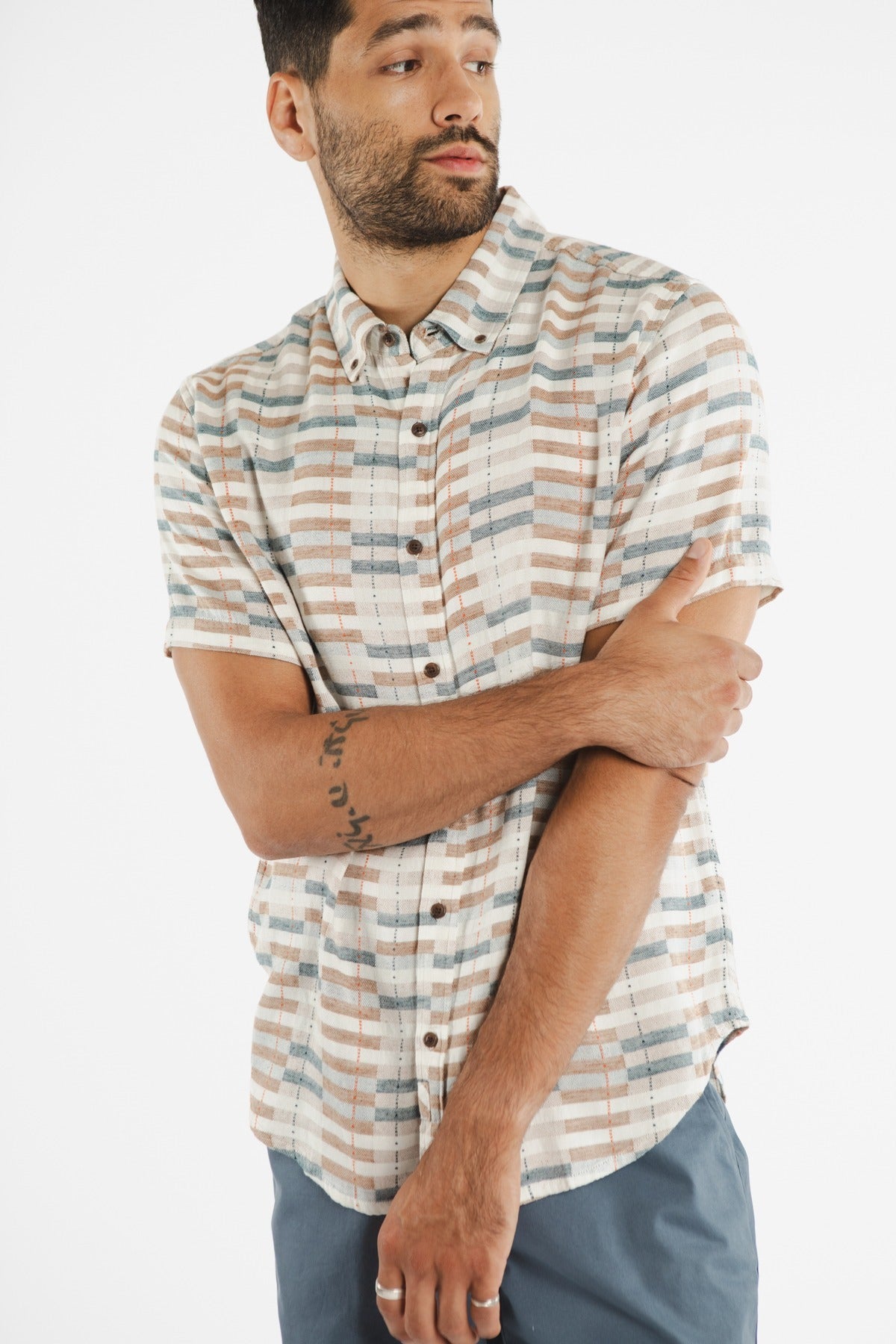 Grant Slim Shirt / Manzanita Stripe