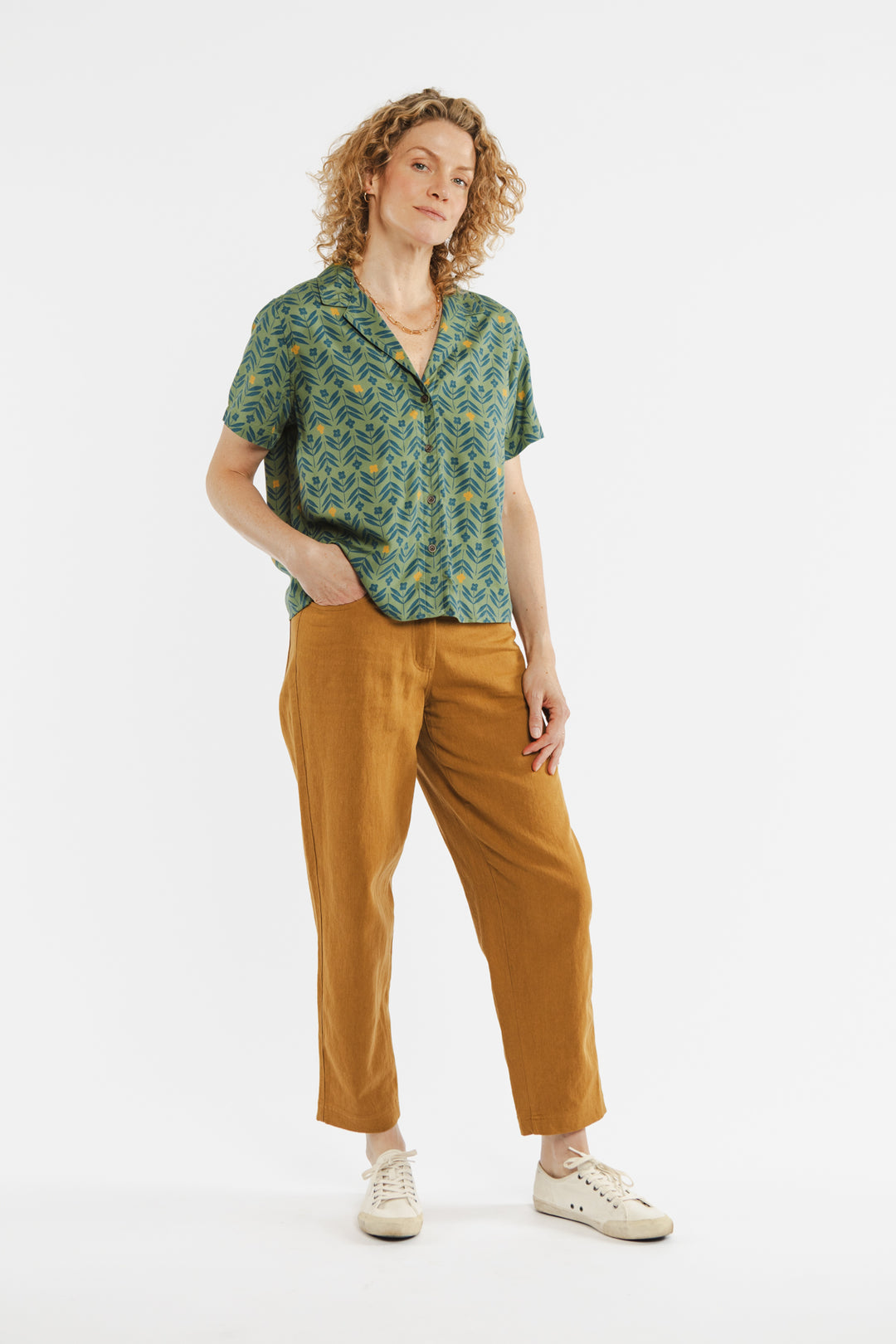 Mila Shirt / Primrose Print – Bridge & Burn