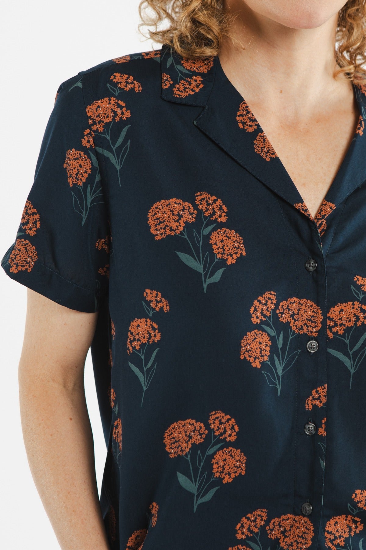 Mila Cropped Shirt / Wildflower