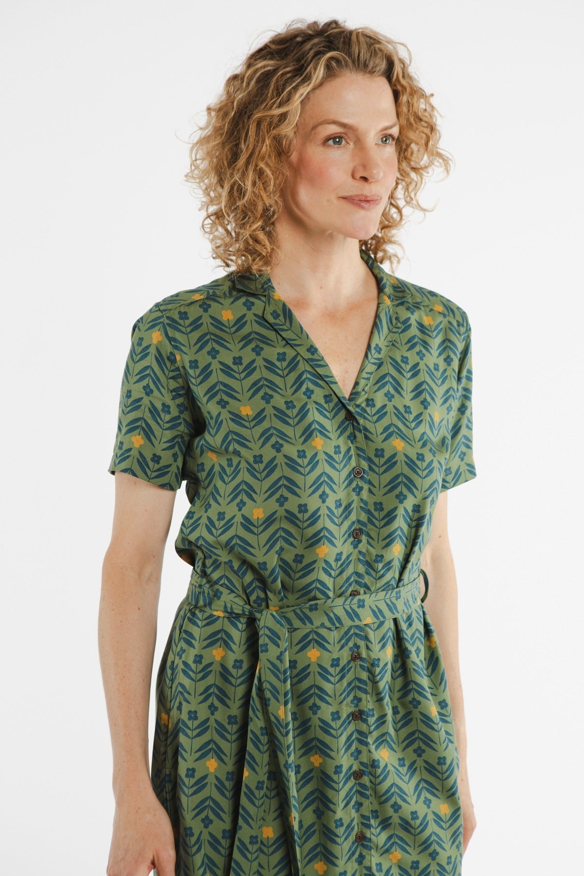 Sofia Shirt Dress / Primrose