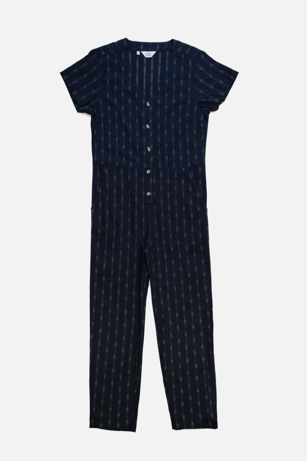 Milo Jumpsuit / Navy Dobby Stripe