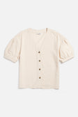 Charlotte Shirt / Cream Poplin