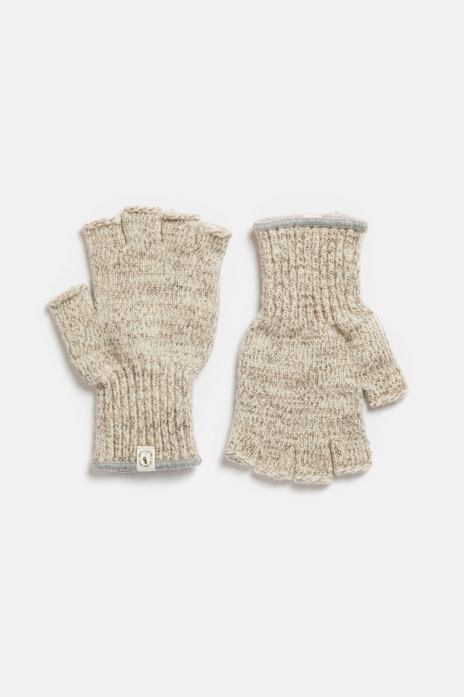 Ragg Wool Fingerless Glove / Oatmeal – Bridge & Burn