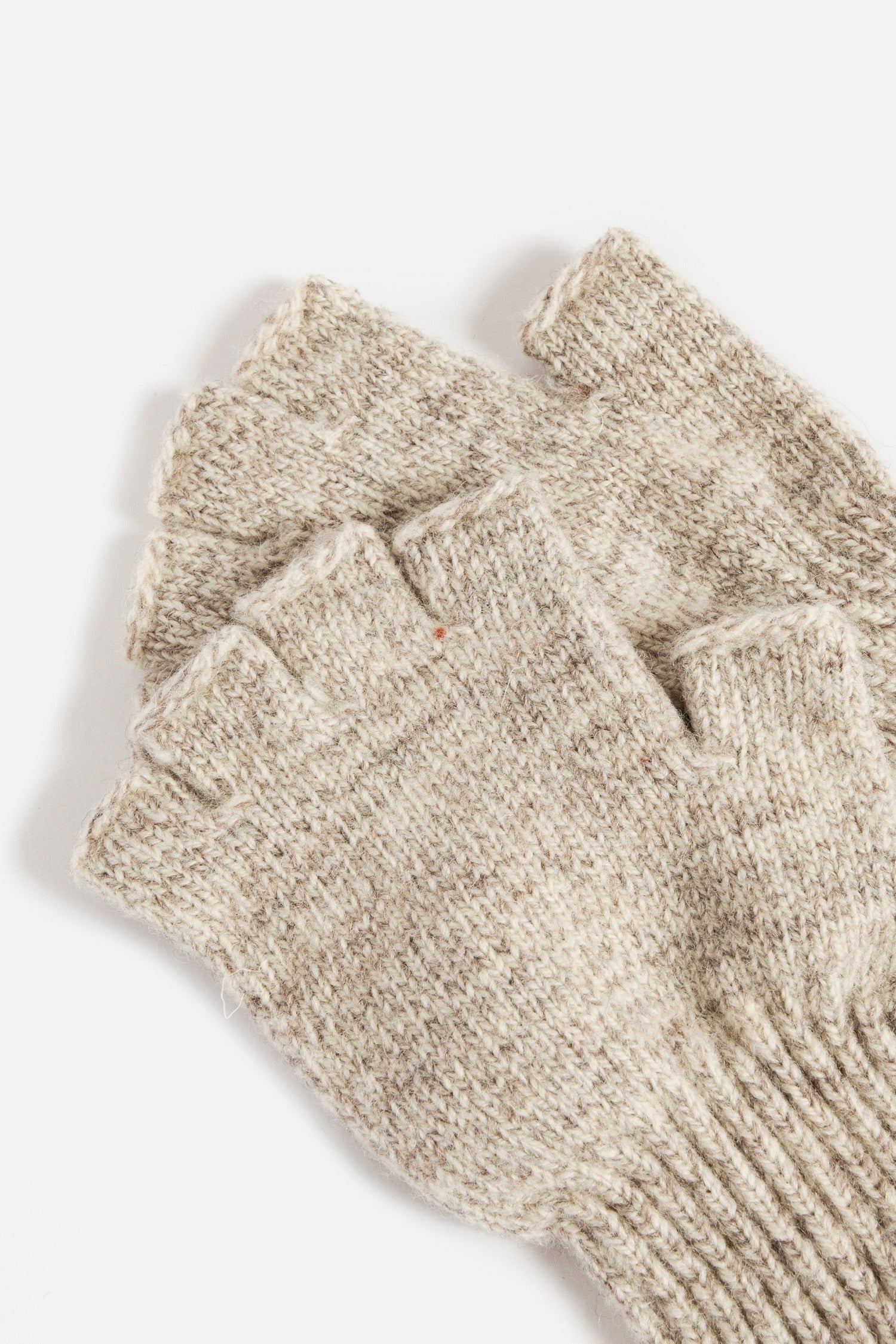 Ragg Wool Fingerless Glove / Oatmeal