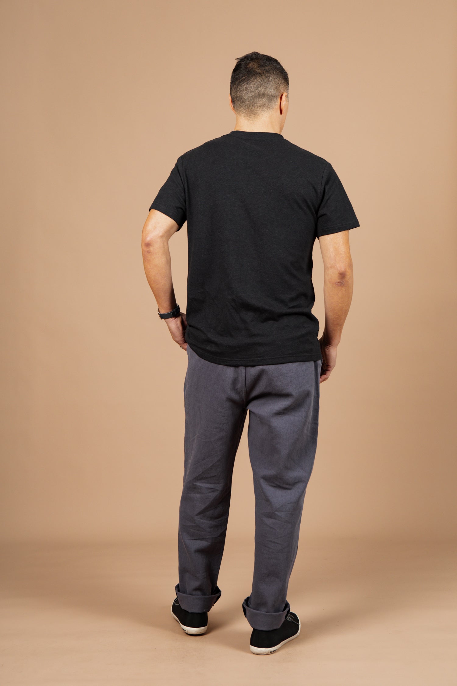 Organic Hemp Pocket Tee / Washed Black