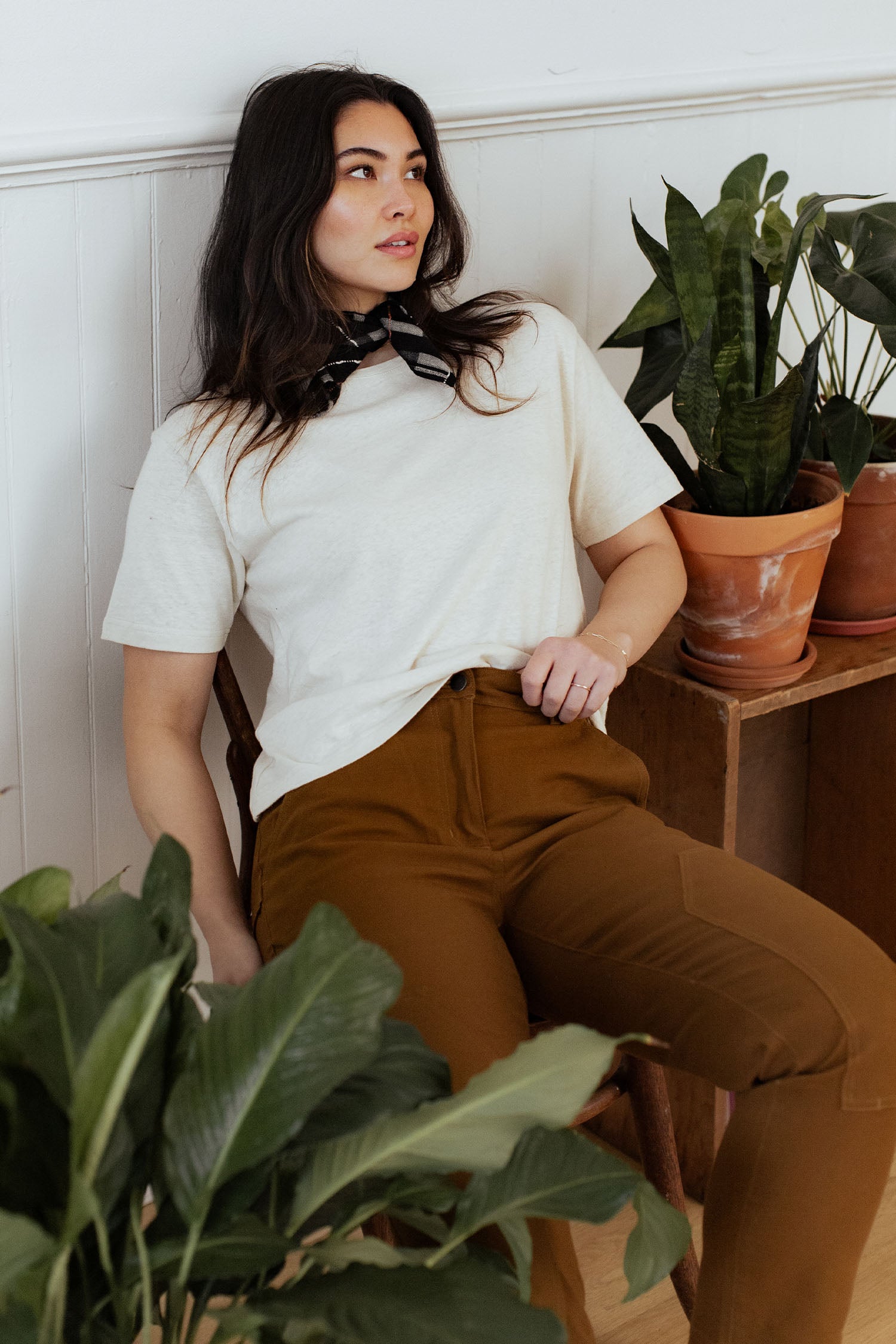 Organic Hemp Boxy Tee / Ivory