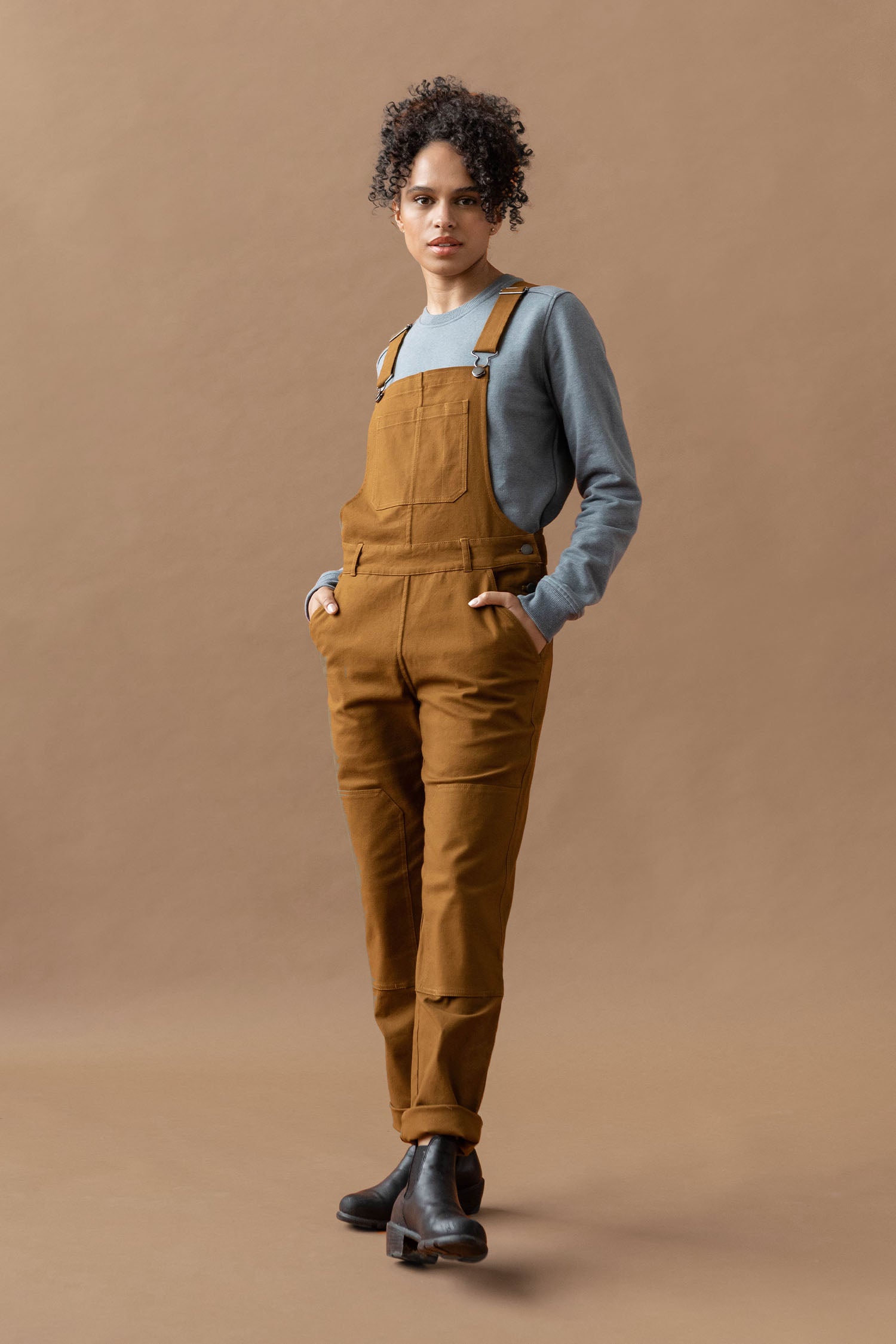 Tobin Utility Overall / Brown Canvas