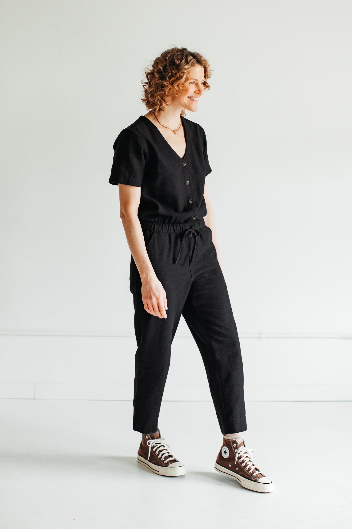 Thea Jumpsuit Black Bridge Burn
