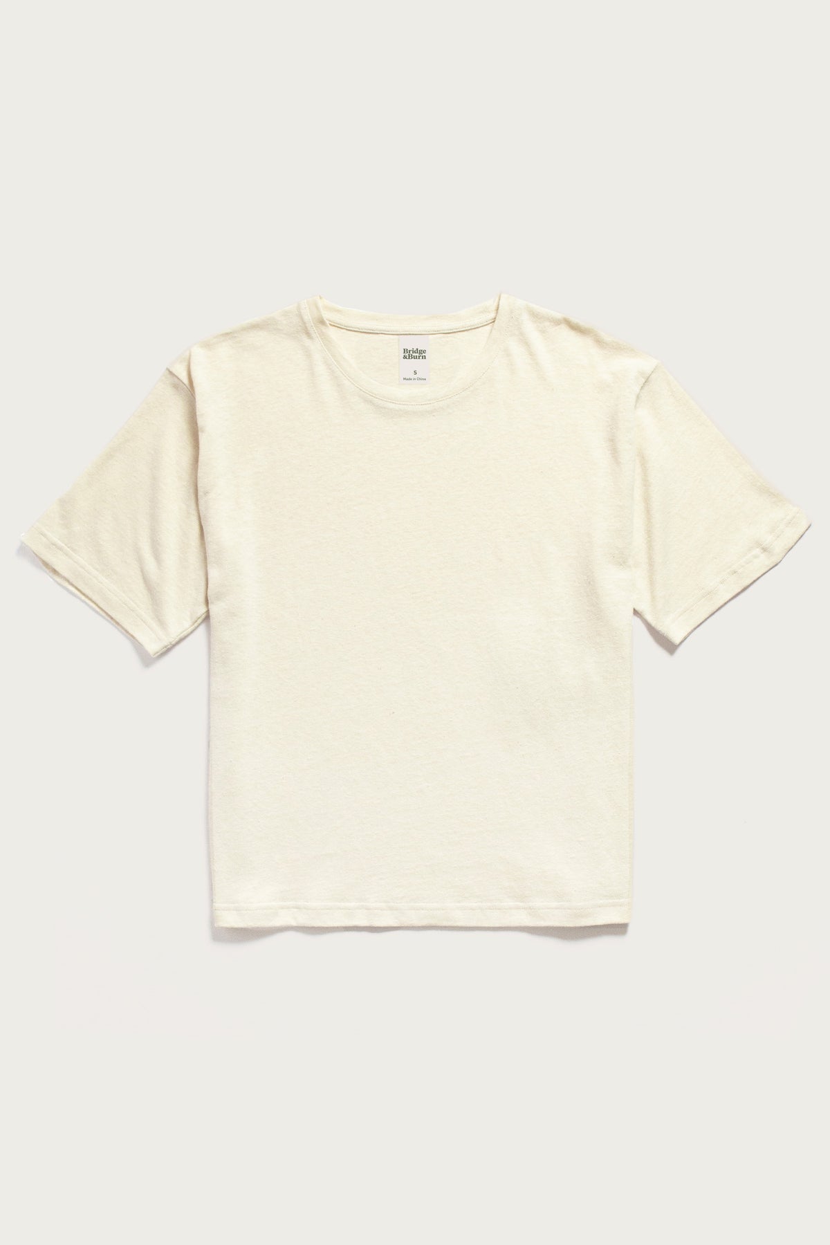 Organic Hemp Boxy Tee / Ivory – Bridge & Burn