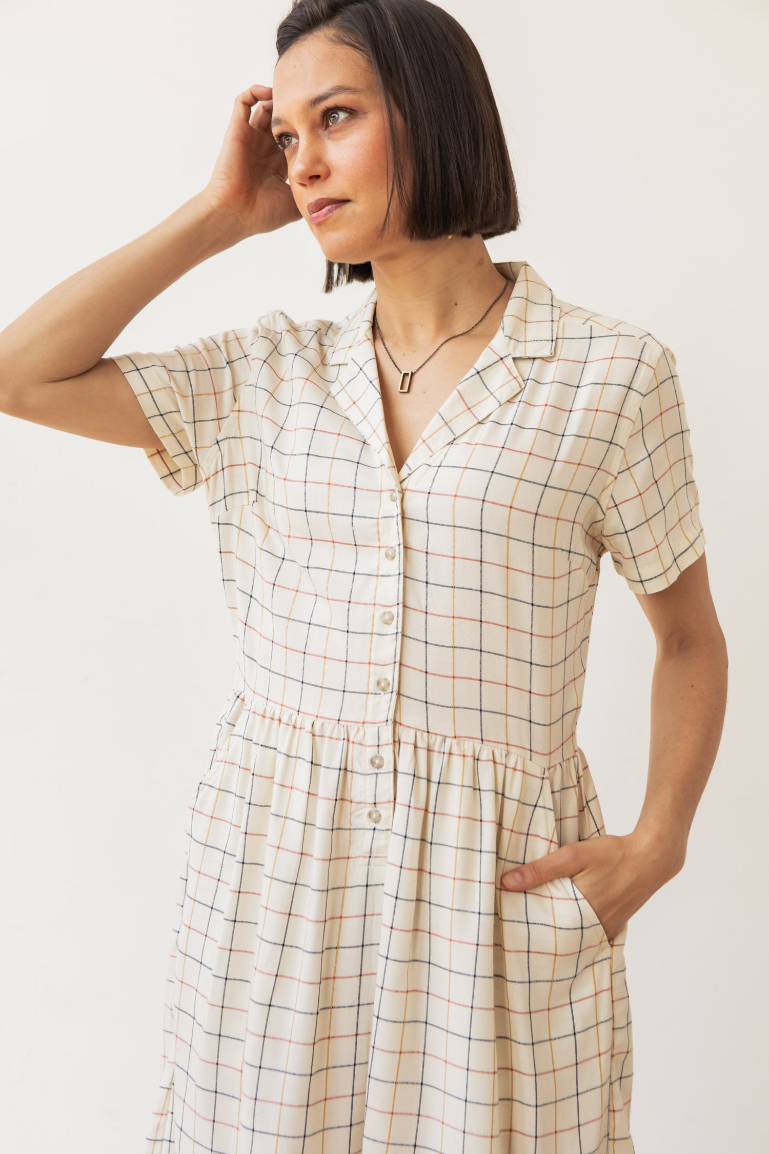 Ruby Shirt Dress / Primary Windowpane
