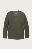Men's Recycled Waffle Henley / Forest Melange