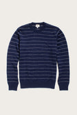 Orson Sweater / Navy Dotted Path