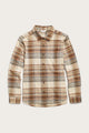 Ash Slim Shirt / Latte Plaid