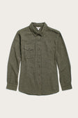 Bird Shirt / Olive Grid Plaid