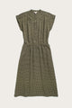 Lorane Dress / Olive Grid Plaid