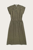 Lorane Dress / Olive Grid Plaid