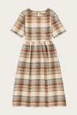 Perry Dress / Latte Plaid