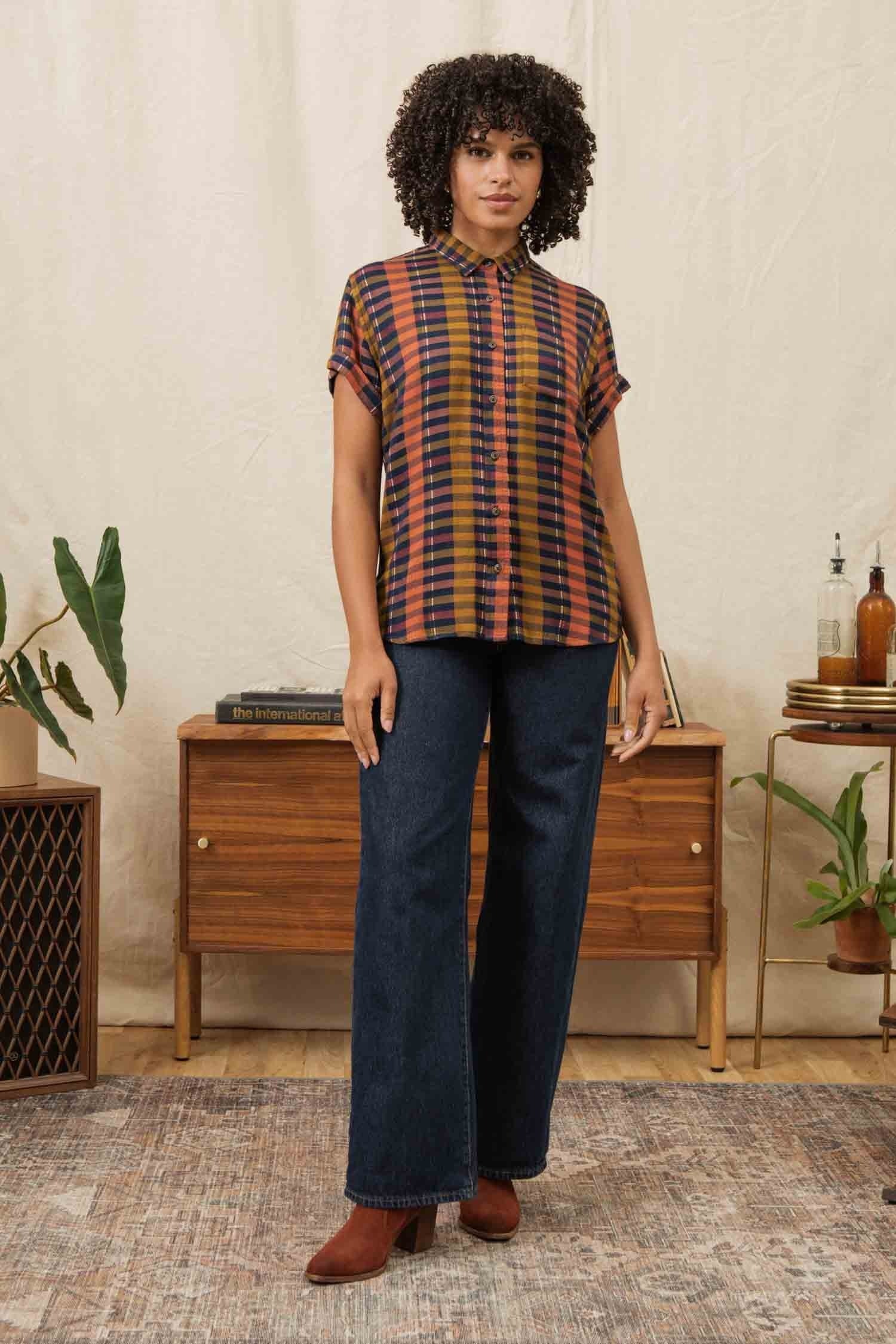 Bea Shirt / Alpenglow Stripe
