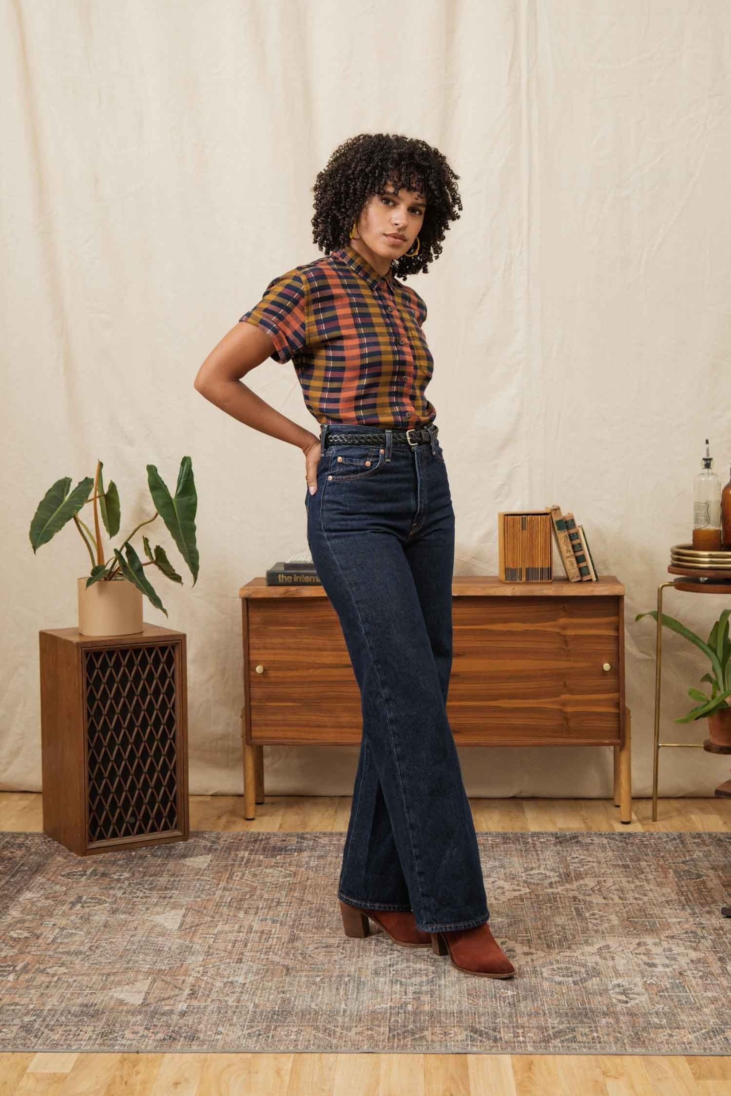 Bea Shirt / Alpenglow Stripe
