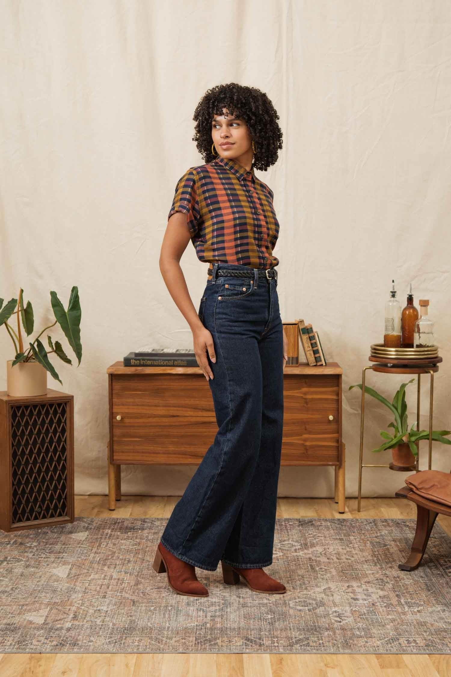 Bea Shirt / Alpenglow Stripe