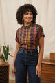 Bea Shirt / Alpenglow Stripe